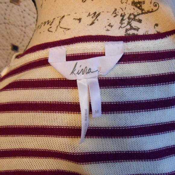 EUC Kirra Striped Dolman Top M - Picture 5 of 6